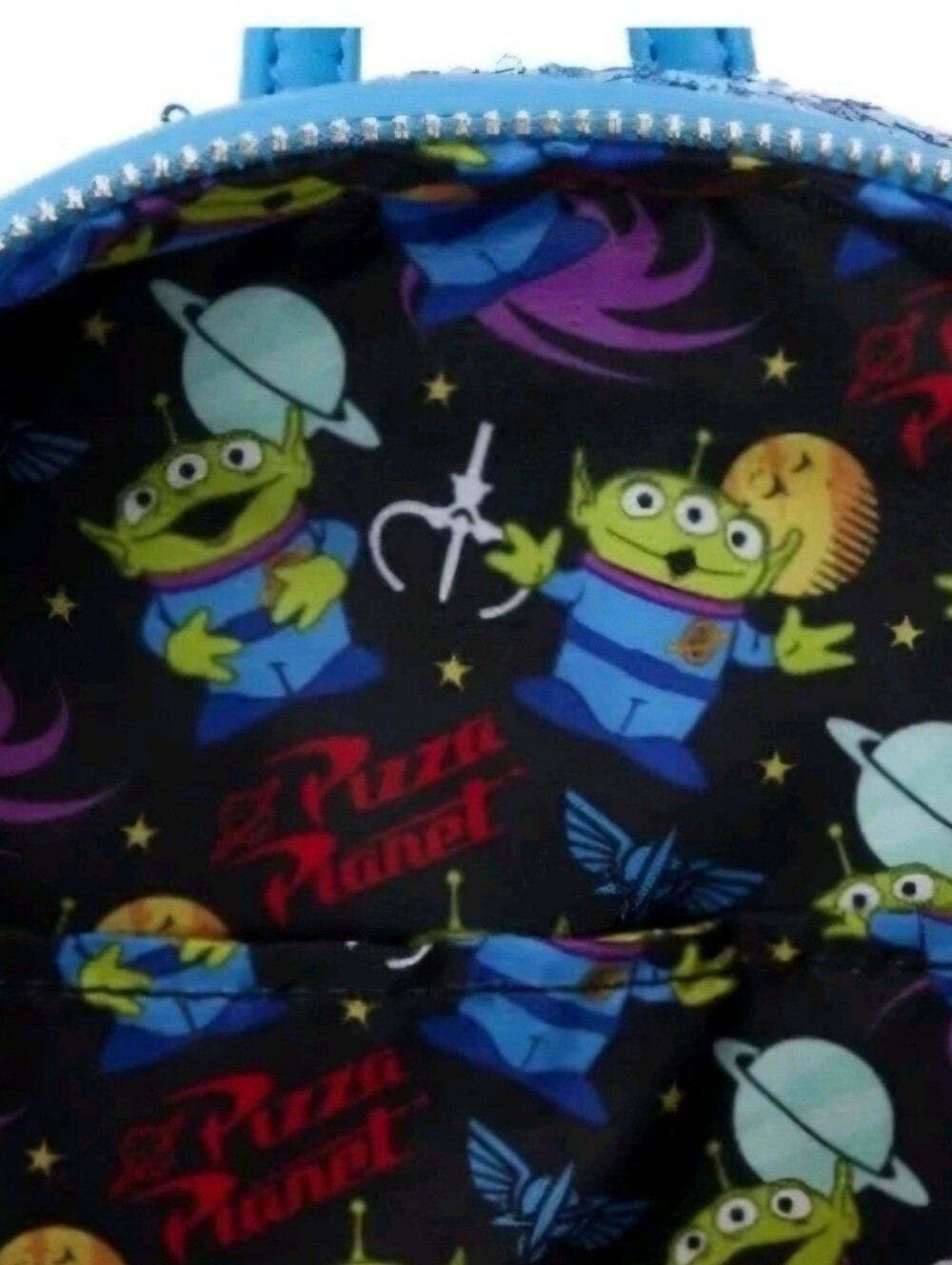 NWT! Disney's Loungefly Toy Story Sequin Alien Mini Backpack - Picture 6 of 6